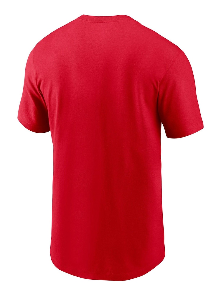 Fanatics Red NFL Kansas City Chiefs Essential Cotton Blitz Lockup 100% Cotton T-Shirt - Image 3 of 3
