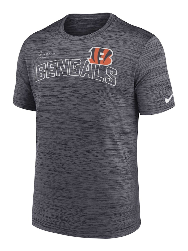 Fanatics Grey NFL Cincinnati Bengals Velocity Arch T-Shirt - Image 2 of 3 Fanatics Grey NFL Cincinnati Bengals Velocity Arch T-Shirt - Image 2 of 3