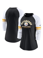 Fanatics NFL Pittsburgh Steelers 3/4 Sleeve Fashion Black Top - Image 1 of 3