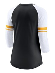 Fanatics NFL Pittsburgh Steelers 3/4 Sleeve Fashion Black Top - Image 3 of 3