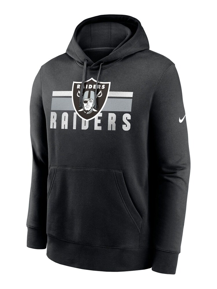 Fanatics NFL Las Vegas Raiders Club Black Hoodie - Image 2 of 3 Fanatics NFL Las Vegas Raiders Club Black Hoodie - Image 2 of 3