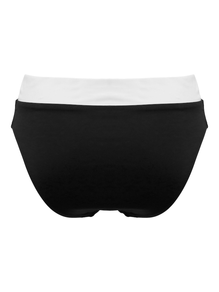 Pour Moi Black Brief Fifth Avenue Super High Waist Bikini Bottoms - Image 4 of 4