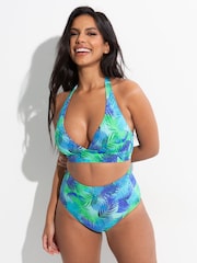 Pour Moi Blue Non Wired Aruba Bikini Top - Image 2 of 5