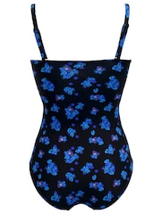 Pour Moi Black & Blue Santa Monica Removable Straps Tummy Control Swimsuit - Image 6 of 6