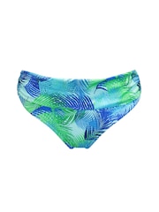 Pour Moi Blue Roll Top Aruba Bikini Briefs - Image 5 of 6
