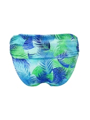 Pour Moi Blue Roll Top Aruba Bikini Briefs - Image 6 of 6