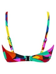 Pour Moi Multi Maya Bay Padded Underwired Tie Bikini Top - Image 4 of 4