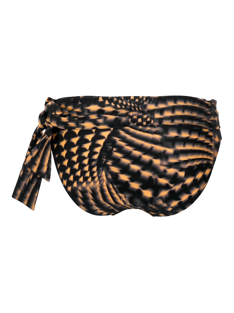 Pour Moi Dark Black Roll Top Portofino Tie Foldover Briefs - Image 5 of 5