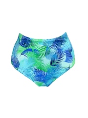 Pour Moi Blue High Waist Aruba Bikini Briefs - Image 3 of 4