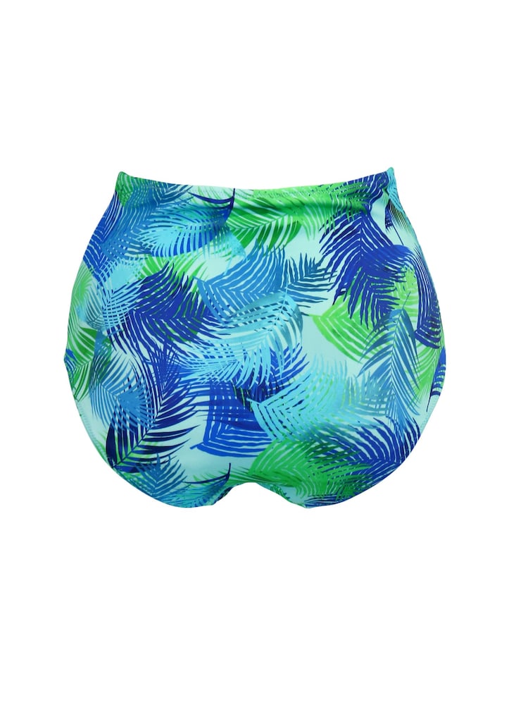 Pour Moi Blue High Waist Aruba Bikini Briefs - Image 4 of 4