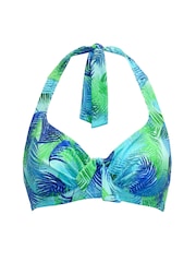 Pour Moi Blue Non Padded Underwired Aruba Bikini Top - Image 5 of 6