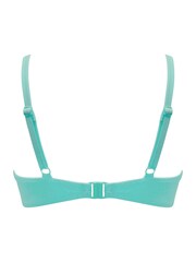 Pour Moi Blue Bermuda Padded Underwired Bikini Top - Image 6 of 6