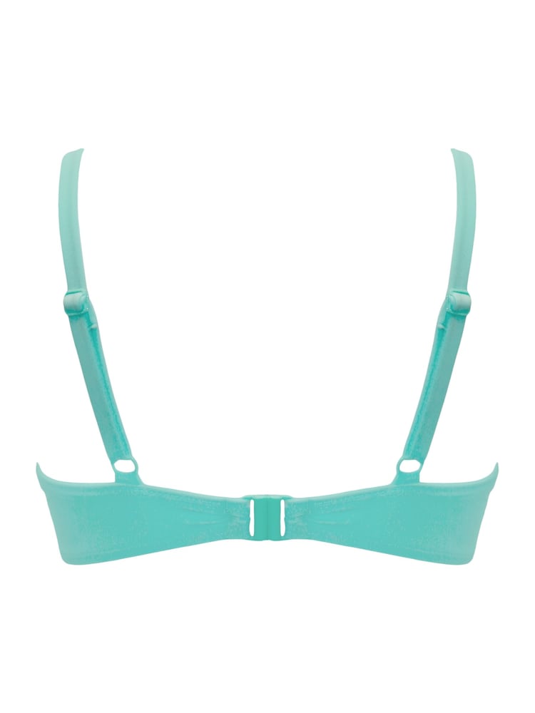Pour Moi Blue Bermuda Padded Underwired Bikini Top - Image 6 of 6