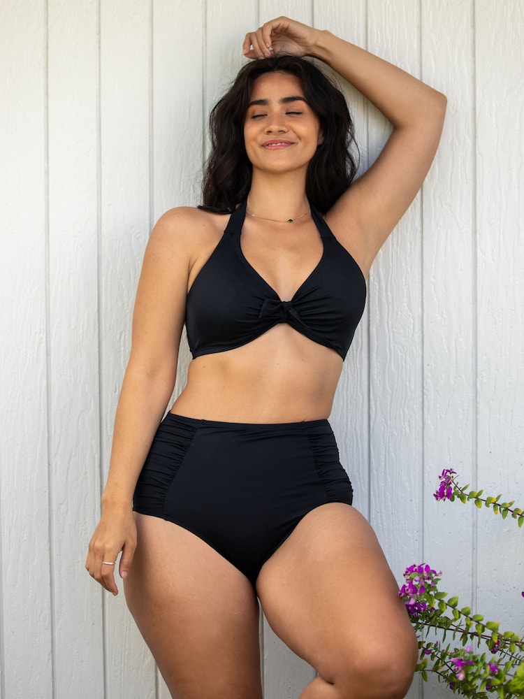 Pour Moi Black High Waist Space Bikini Bottoms - Image 2 of 4