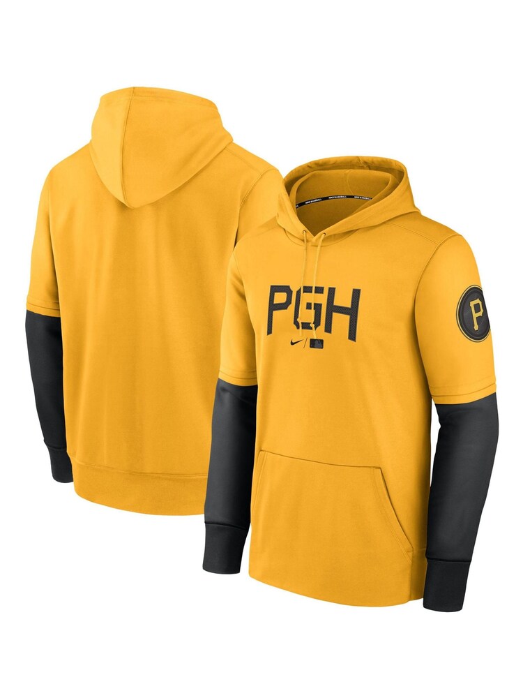 Fanatics Yellow MLB Pittsburgh Pirates City Connect Therma Hoodie - Image 1 of 3 Fanatics Yellow MLB Pittsburgh Pirates City Connect Therma Hoodie - Image 1 of 3