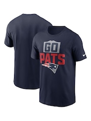Fanatics Blue NFL New England Patriots Local Essential 100% Cotton T-Shirt - Image 1 of 3