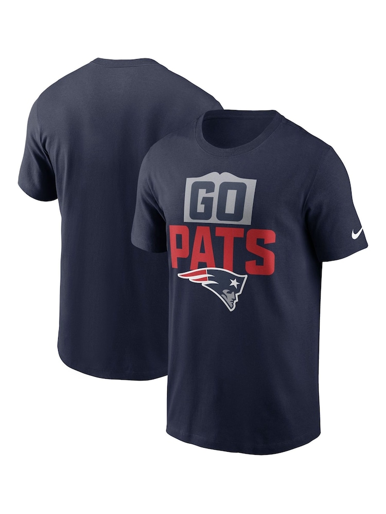Fanatics Blue NFL New England Patriots Local Essential 100% Cotton T-Shirt - Image 1 of 3