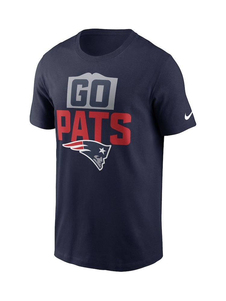 Fanatics Blue NFL New England Patriots Local Essential 100% Cotton T-Shirt - Image 2 of 3