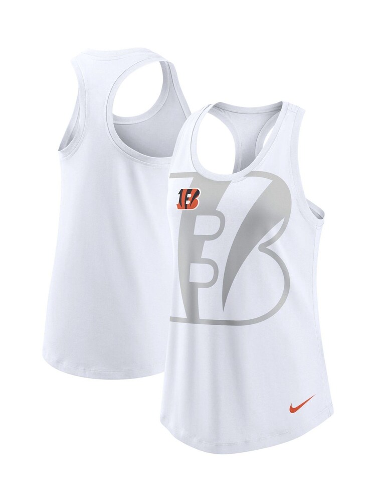 Fanatics NFL Cincinnati Bengals Triblend Racerback White Tank - Image 1 of 3