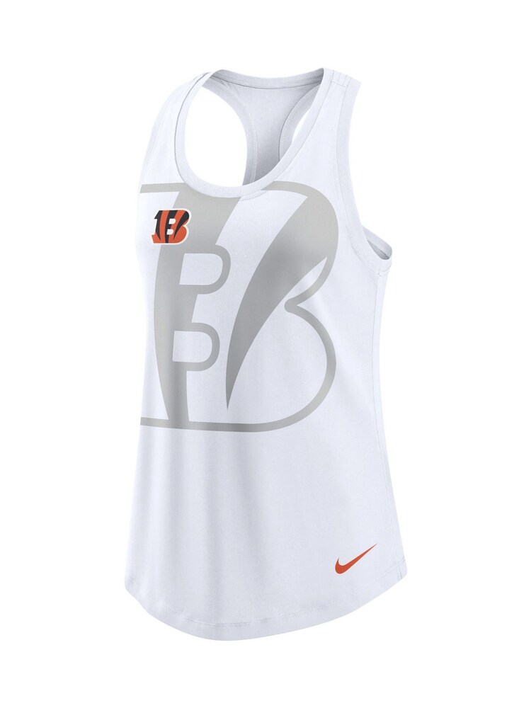 Fanatics NFL Cincinnati Bengals Triblend Racerback White Tank - Image 3 of 3