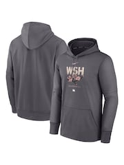 Fanatics Grey MLB Washington Nationals City Connect Therma Hoodie - Image 1 of 3
