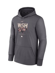 Fanatics Grey MLB Washington Nationals City Connect Therma Hoodie - Image 2 of 3