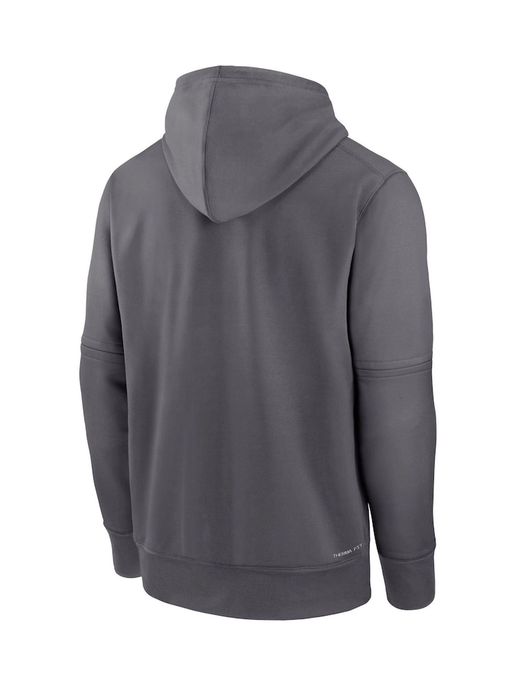 Fanatics Grey MLB Washington Nationals City Connect Therma Hoodie - Image 3 of 3