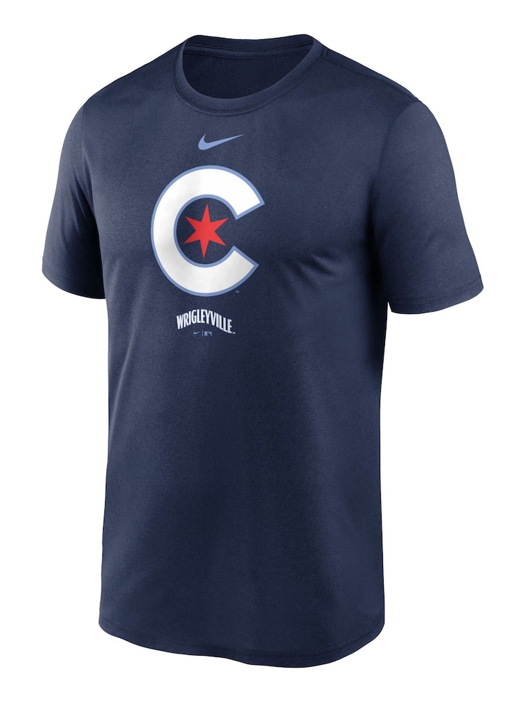 Fanatics Blue MLB Chicago Cubs City Connect Legend Practice Velocity T-Shirt - Image 2 of 3 Fanatics Blue MLB Chicago Cubs City Connect Legend Practice Velocity T-Shirt - Image 2 of 3