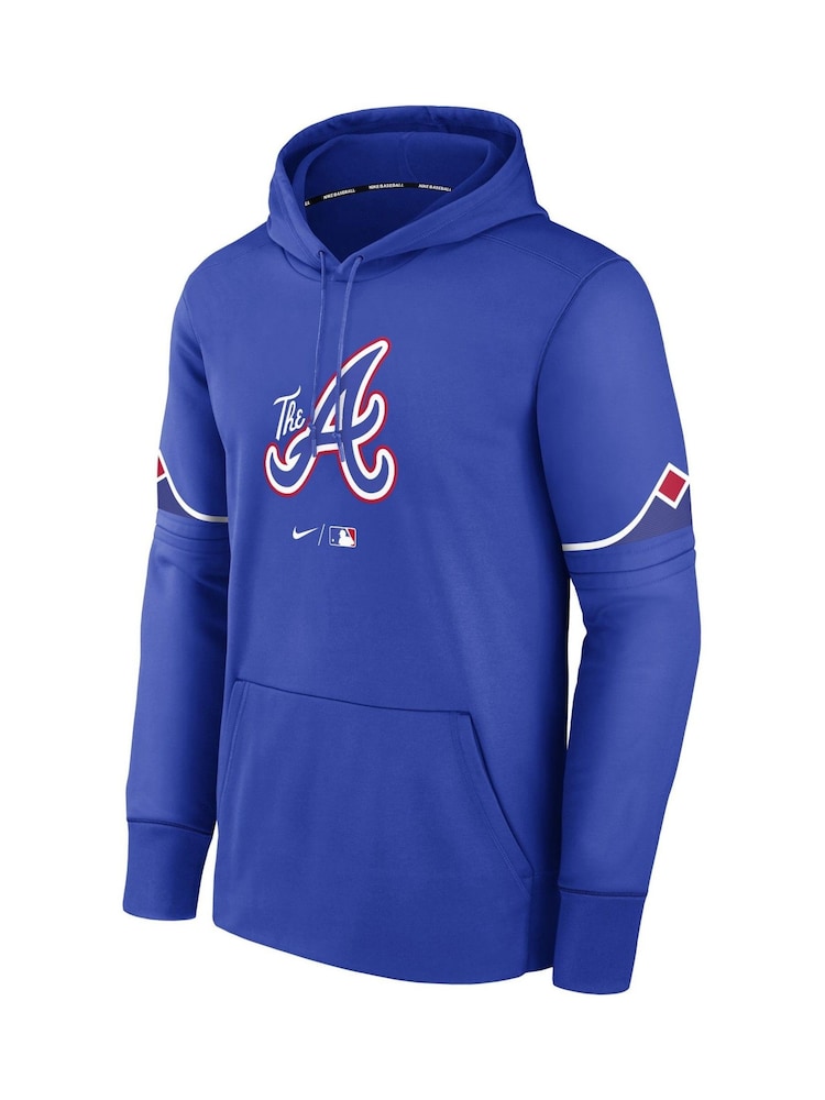 Fanatics Blue MLB Atlanta Braves City Connect Therma Hoodie - Image 2 of 3