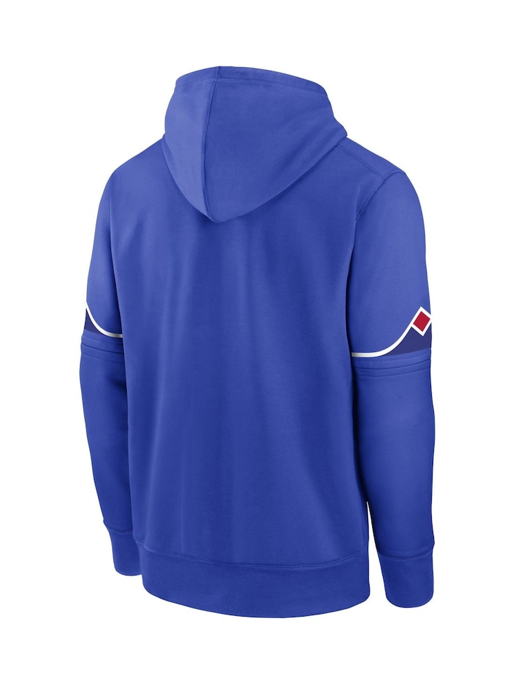 Fanatics Blue MLB Atlanta Braves City Connect Therma Hoodie - Image 3 of 3