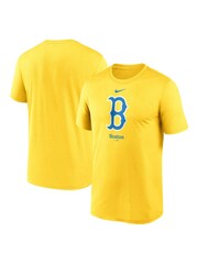 Fanatics Yellow MLB Boston Sox City Connect Legend Practice Velocity T-Shirt - Image 1 of 3