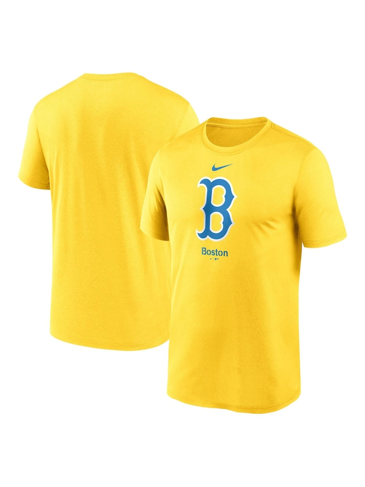 Fanatics Yellow MLB Boston Sox City Connect Legend Practice Velocity T-Shirt - Image 1 of 3