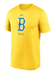 Fanatics Yellow MLB Boston Sox City Connect Legend Practice Velocity T-Shirt - Image 2 of 3