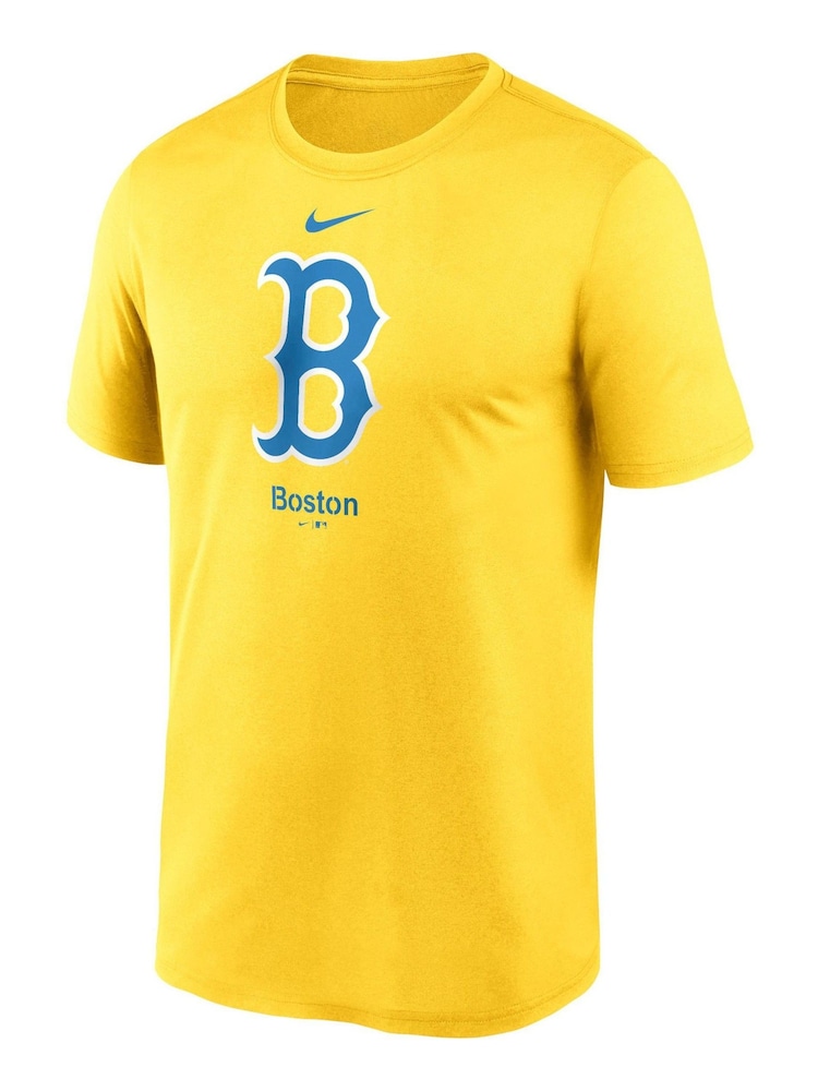 Fanatics Yellow MLB Boston Sox City Connect Legend Practice Velocity T-Shirt - Image 2 of 3
