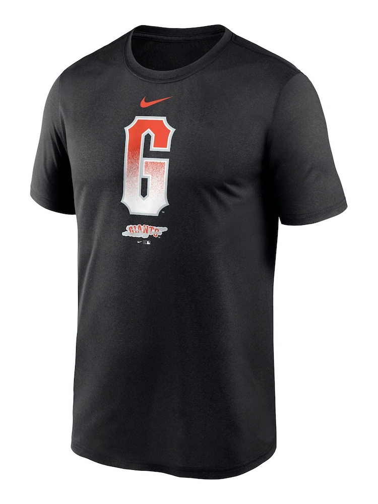 Fanatics MLB San Francisco Giants City Connect Legend Practice Velocity Black T-Shirt - Image 2 of 3