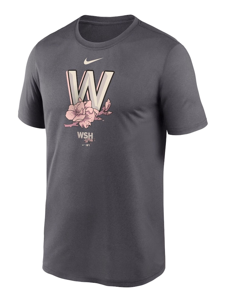 Fanatics Grey MLB Washington Nationals City Connect Legend Practice Velocity T-Shirt - Image 2 of 3