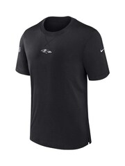 Fanatics Dri-FIT NFL Baltimore Ravens Sideline Player Short Sleeve 100% Cotton Black Top - Image 2 of 3