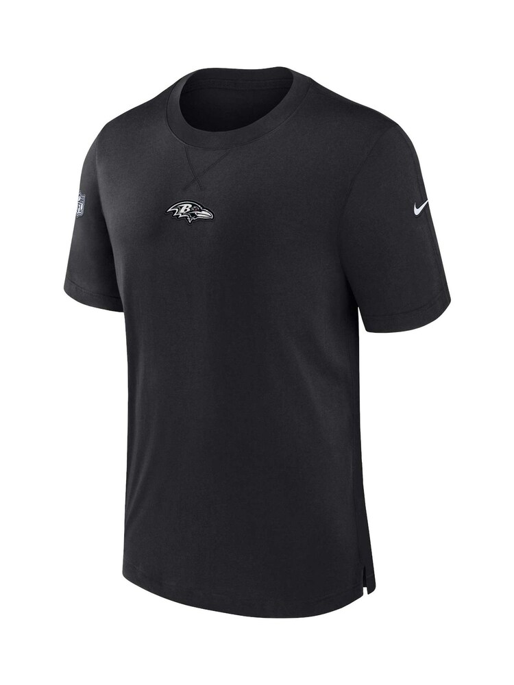 Fanatics Dri-FIT NFL Baltimore Ravens Sideline Player Short Sleeve 100% Cotton Black Top - Image 2 of 3 Fanatics Dri-FIT NFL Baltimore Ravens Sideline Player Short Sleeve 100% Cotton Black Top - Image 2 of 3