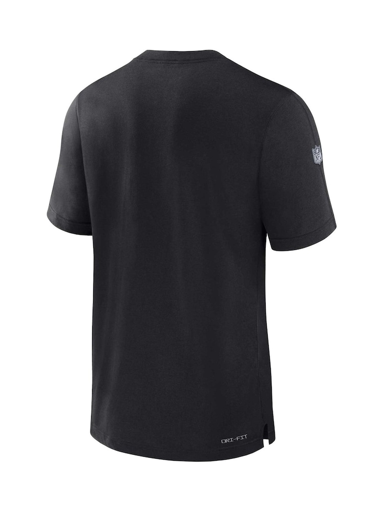 Fanatics Dri-FIT NFL Baltimore Ravens Sideline Player Short Sleeve 100% Cotton Black Top - Image 3 of 3 Fanatics Dri-FIT NFL Baltimore Ravens Sideline Player Short Sleeve 100% Cotton Black Top - Image 3 of 3