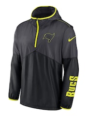 Fanatics Grey NFL Tampa Bay Buccaneers VOLT Woven Quarter Zip Jacket - Image 2 of 3