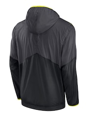 Fanatics Grey NFL Tampa Bay Buccaneers VOLT Woven Quarter Zip Jacket - Image 3 of 3