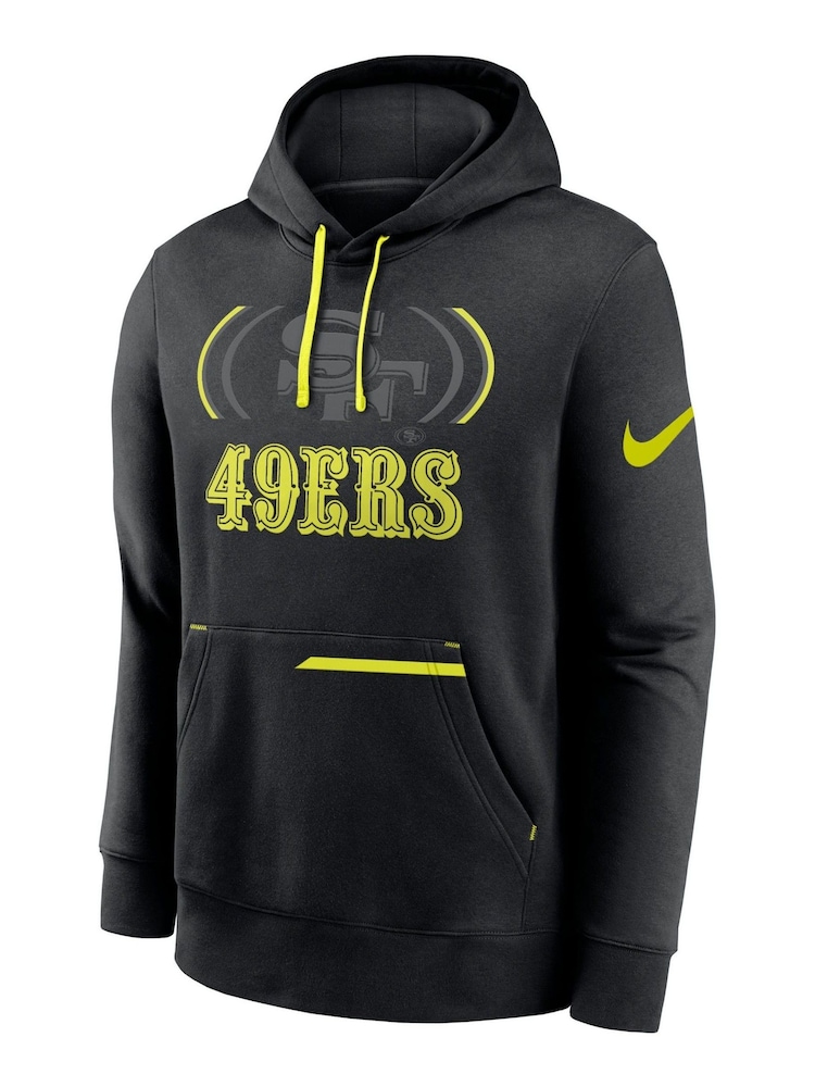 Fanatics San Francisco 49ers Black Pullover Fleece Hoodie - Image 2 of 3