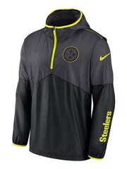 Fanatics Grey NFL Pittsburgh Steelers VOLT Woven Half Zip Jacket - Image 2 of 3