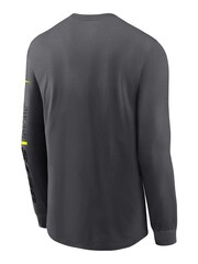 Fanatics Grey NFL New York Jets VOLT Long Sleeve Dri-FIT Cotton T-Shirt - Image 3 of 3