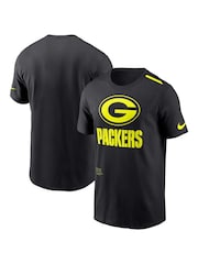Fanatics NFL Green Bay Packers VOLT Short Sleeve Dri-FIT Cotton Black T-Shirt - Image 1 of 3