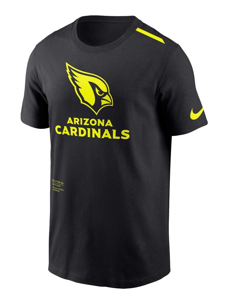 Fanatics NFL Arizona Cardinals VOLT Short Sleeve Dri-FIT Cotton Black T-Shirt - Image 2 of 3 Fanatics NFL Arizona Cardinals VOLT Short Sleeve Dri-FIT Cotton Black T-Shirt - Image 2 of 3
