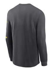 Fanatics Grey NFL Los Angeles Chargers VOLT Long Sleeve Dri-FIT Cotton T-Shirt - Image 3 of 3