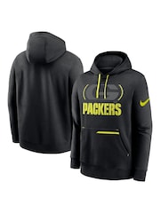 Fanatics Bay Packers Black Pullover Fleece Hoodie - Image 1 of 3