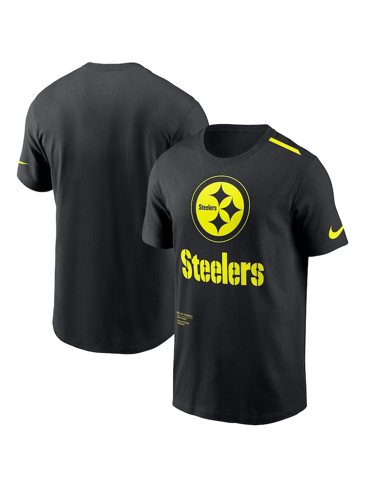 Fanatics NFL Pittsburgh Steelers VOLT Short Sleeve Dri-FIT Cotton Fanatics T-Shirt - Image 1 of 3 Fanatics NFL Pittsburgh Steelers VOLT Short Sleeve Dri-FIT Cotton Fanatics T-Shirt - Image 1 of 3