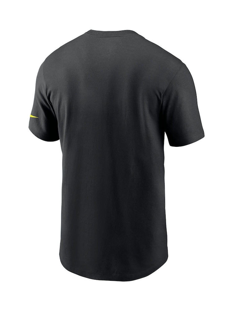 Fanatics NFL Pittsburgh Steelers VOLT Short Sleeve Dri-FIT Cotton Fanatics T-Shirt - Image 3 of 3 Fanatics NFL Pittsburgh Steelers VOLT Short Sleeve Dri-FIT Cotton Fanatics T-Shirt - Image 3 of 3